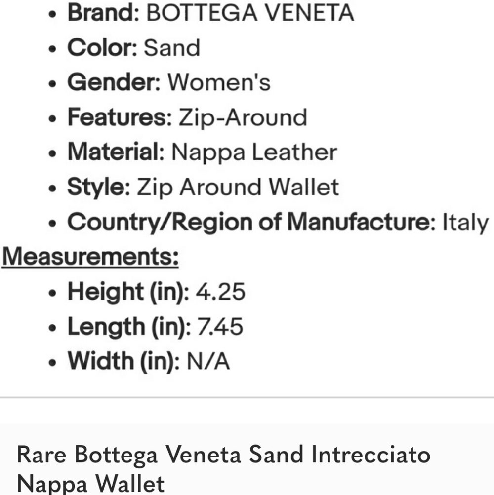 Bottega Veneta Intrecciato Nappa Wallet LIKE NEW. Christmas SALE!! - Picture 7 of 7
